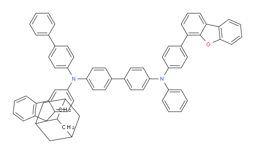 N4-([1,1'-biphenyl]-4-yl)-N4'-(4-(dibenzo[b,d]furan-4-yl)phenyl)-N4'-phenyl-N4-(spiro[adamantane-2,9'-fluoren]-3'-yl)-[1,1'-biphenyl]-4,4'-diamine