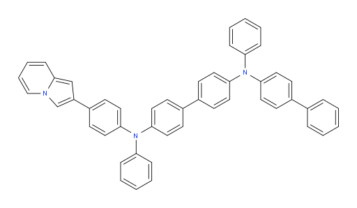N4-([1,1'-biphenyl]-4-yl)-N4'-(4-(indolizin-2-yl)phenyl)-N4,N4'-diphenyl-[1,1'-biphenyl]-4,4'-diamine