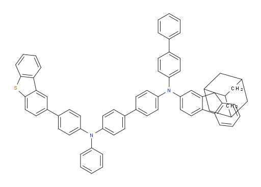 N4-([1,1'-biphenyl]-4-yl)-N4'-(4-(dibenzo[b,d]thiophen-2-yl)phenyl)-N4'-phenyl-N4-(spiro[adamantane-2,9'-fluoren]-2'-yl)-[1,1'-biphenyl]-4,4'-diamine