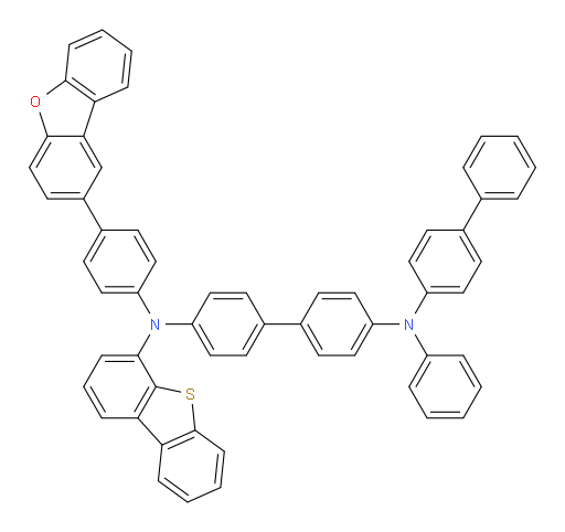 N4-([1,1'-biphenyl]-4-yl)-N4'-(4-(dibenzo[b,d]furan-2-yl)phenyl)-N4'-(dibenzo[b,d]thiophen-4-yl)-N4-phenyl-[1,1'-biphenyl]-4,4'-diamine