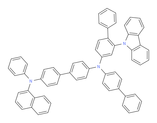 N4-(2-(9H-carbazol-9-yl)-[1,1'-biphenyl]-4-yl)-N4-([1,1'-biphenyl]-4-yl)-N4'-(naphthalen-1-yl)-N4'-phenyl-[1,1'-biphenyl]-4,4'-diamine