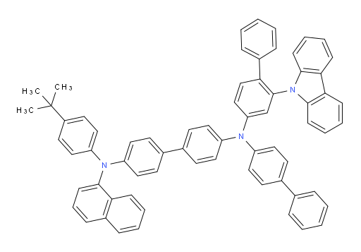 N4-(2-(9H-carbazol-9-yl)-[1,1'-biphenyl]-4-yl)-N4-([1,1'-biphenyl]-4-yl)-N4'-(4-(tert-butyl)phenyl)-N4'-(naphthalen-1-yl)-[1,1'-biphenyl]-4,4'-diamine