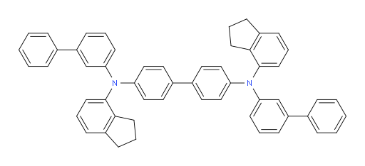 N4,N4'-di([1,1'-biphenyl]-3-yl)-N4,N4'-bis(2,3-dihydro-1H-inden-4-yl)-[1,1'-biphenyl]-4,4'-diamine