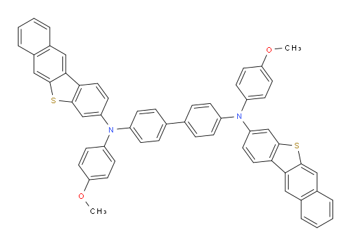 N4,N4'-bis(benzo[b]naphtho[2,3-d]thiophen-3-yl)-N4,N4'-bis(4-methoxyphenyl)-[1,1'-biphenyl]-4,4'-diamine