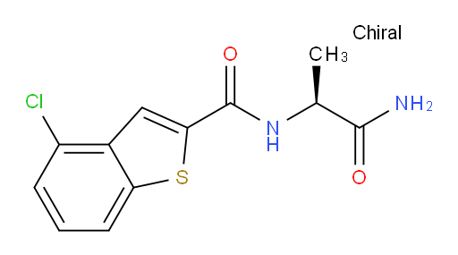 (S)-N-(1-amino-1-oxopropan-2-yl)-4-chlorobenzo[b]thiophene-2-carboxamide