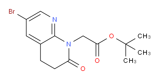 tert-butyl 2-(6-bromo-2-oxo-3,4-dihydro-1,8-naphthyridin-1(2H)-yl)acetate
