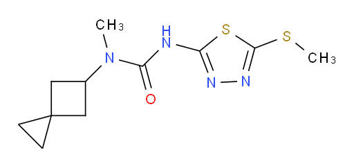 1-methyl-3-(5-(methylthio)-1,3,4-thiadiazol-2-yl)-1-(spiro[2.3]hexan-5-yl)urea
