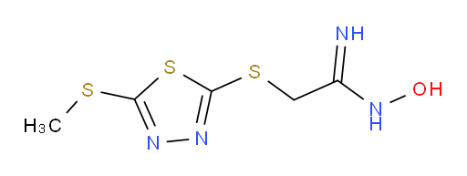 N-hydroxy-2-((5-(methylthio)-1,3,4-thiadiazol-2-yl)thio)acetimidamide