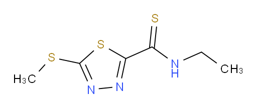N-ethyl-5-(methylthio)-1,3,4-thiadiazole-2-carbothioamide
