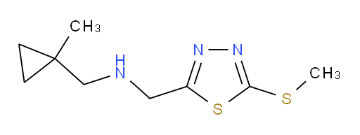 1-(1-methylcyclopropyl)-N-((5-(methylthio)-1,3,4-thiadiazol-2-yl)methyl)methanamine