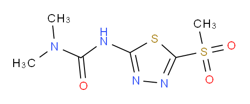 1,1-dimethyl-3-(5-(methylsulfonyl)-1,3,4-thiadiazol-2-yl)urea