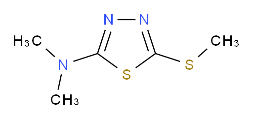 N,N-dimethyl-5-(methylthio)-1,3,4-thiadiazol-2-amine