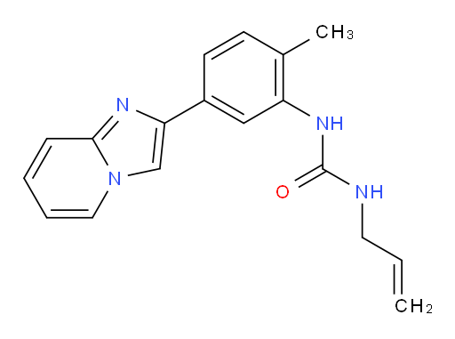 1-allyl-3-(5-(imidazo[1,2-a]pyridin-2-yl)-2-methylphenyl)urea