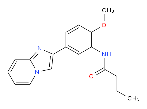 N-(5-(imidazo[1,2-a]pyridin-2-yl)-2-methoxyphenyl)butyramide
