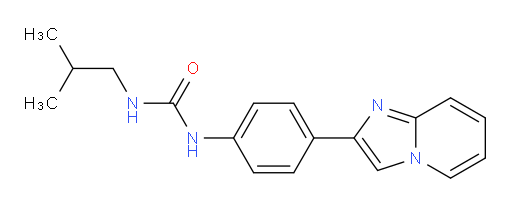 1-(4-(imidazo[1,2-a]pyridin-2-yl)phenyl)-3-isobutylurea