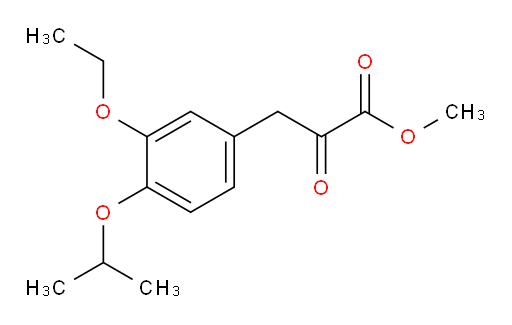 methyl 3-(3-ethoxy-4-isopropoxyphenyl)-2-oxopropanoate