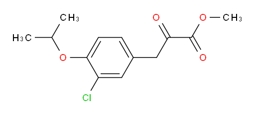 methyl 3-(3-chloro-4-isopropoxyphenyl)-2-oxopropanoate