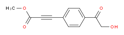 methyl 3-(4-(2-hydroxyacetyl)phenyl)propiolate