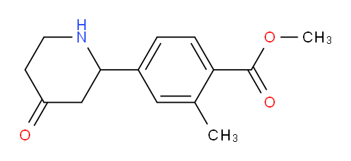 methyl 2-methyl-4-(4-oxopiperidin-2-yl)benzoate