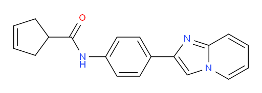 N-(4-(imidazo[1,2-a]pyridin-2-yl)phenyl)cyclopent-3-enecarboxamide
