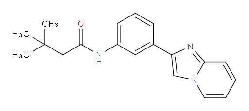 N-(3-(imidazo[1,2-a]pyridin-2-yl)phenyl)-3,3-dimethylbutanamide