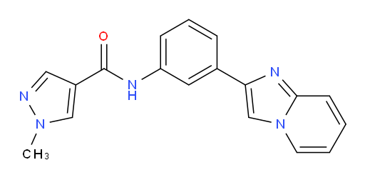 N-(3-(imidazo[1,2-a]pyridin-2-yl)phenyl)-1-methyl-1H-pyrazole-4-carboxamide
