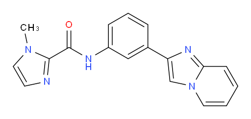 N-(3-(imidazo[1,2-a]pyridin-2-yl)phenyl)-1-methyl-1H-imidazole-2-carboxamide