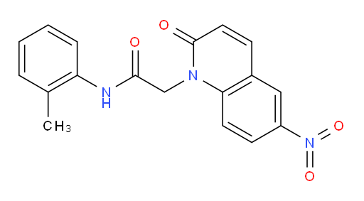2-(6-nitro-2-oxoquinolin-1(2H)-yl)-N-(o-tolyl)acetamide