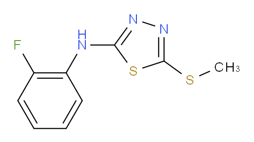 N-(2-fluorophenyl)-5-(methylthio)-1,3,4-thiadiazol-2-amine