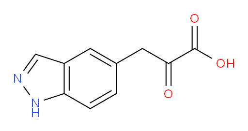 3-(1H-indazol-5-yl)-2-oxopropanoic acid