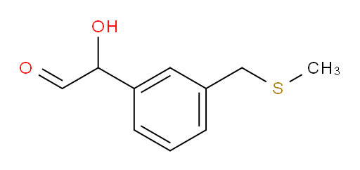 2-hydroxy-2-(3-((methylthio)methyl)phenyl)acetaldehyde