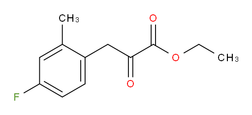 ethyl 3-(4-fluoro-2-methylphenyl)-2-oxopropanoate