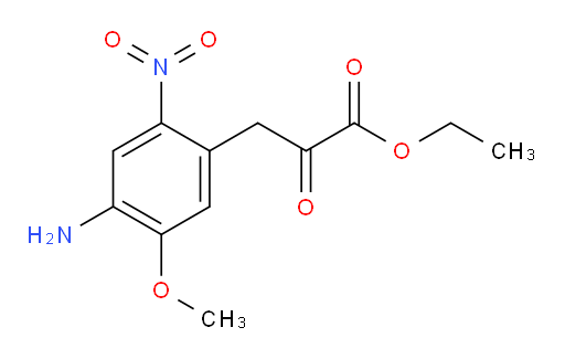 ethyl 3-(4-amino-5-methoxy-2-nitrophenyl)-2-oxopropanoate
