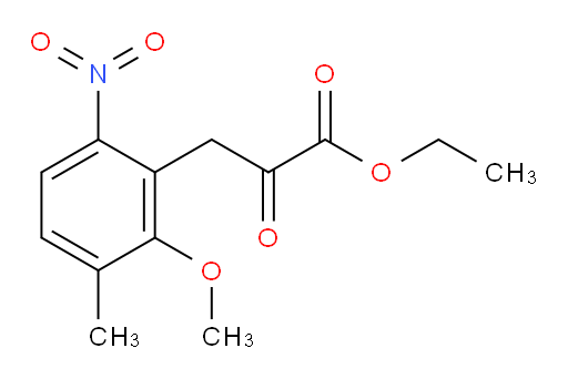ethyl 3-(2-methoxy-3-methyl-6-nitrophenyl)-2-oxopropanoate
