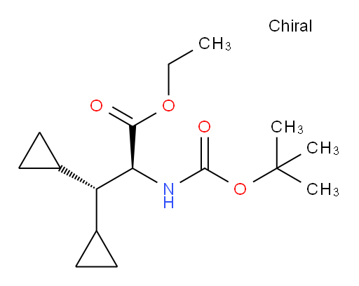 (S)-ethyl 2-((tert-butoxycarbonyl)amino)-3,3-dicyclopropylpropanoate