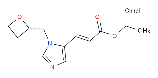 (S,E)-ethyl 3-(1-(oxetan-2-ylmethyl)-1H-imidazol-5-yl)acrylate