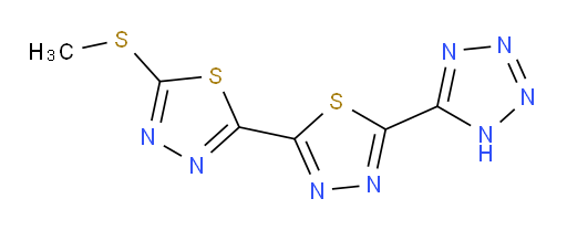 5-(methylthio)-5'-(1H-tetrazol-5-yl)-2,2'-bi(1,3,4-thiadiazole)