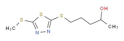 5-((5-(methylthio)-1,3,4-thiadiazol-2-yl)thio)pentan-2-ol