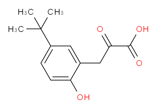 3-(5-(tert-butyl)-2-hydroxyphenyl)-2-oxopropanoic acid