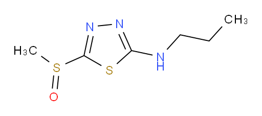 5-(methylsulfinyl)-N-propyl-1,3,4-thiadiazol-2-amine