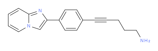 5-(4-(imidazo[1,2-a]pyridin-2-yl)phenyl)pent-4-yn-1-amine