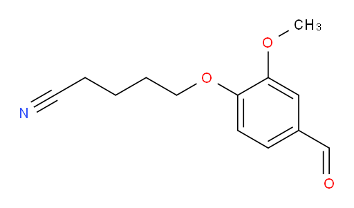 5-(4-formyl-2-methoxyphenoxy)pentanenitrile