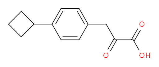3-(4-cyclobutylphenyl)-2-oxopropanoic acid