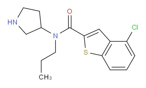 4-chloro-N-propyl-N-(pyrrolidin-3-yl)benzo[b]thiophene-2-carboxamide
