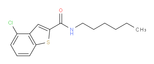 4-chloro-N-hexylbenzo[b]thiophene-2-carboxamide