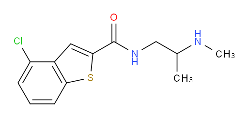 4-chloro-N-(2-(methylamino)propyl)benzo[b]thiophene-2-carboxamide