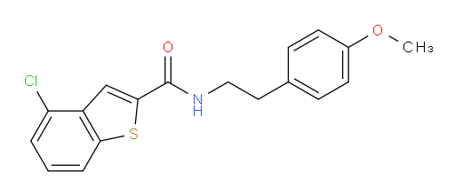 4-chloro-N-(4-methoxyphenethyl)benzo[b]thiophene-2-carboxamide