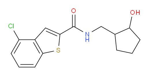 4-chloro-N-((2-hydroxycyclopentyl)methyl)benzo[b]thiophene-2-carboxamide