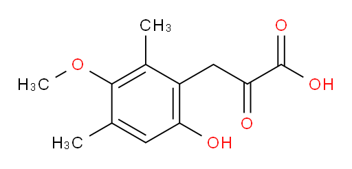 3-(6-hydroxy-3-methoxy-2,4-dimethylphenyl)-2-oxopropanoic acid