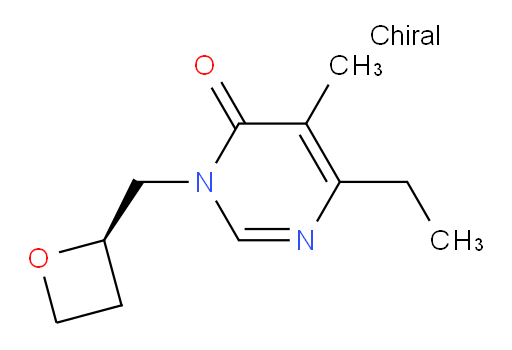 (R)-6-ethyl-5-methyl-3-(oxetan-2-ylmethyl)pyrimidin-4(3H)-one